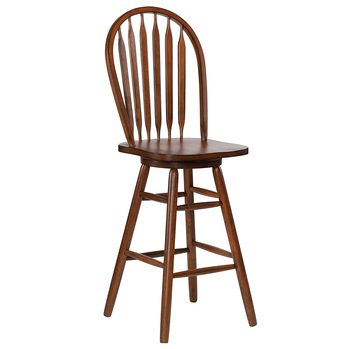 Arrowback Swivel Barstool 30" BW