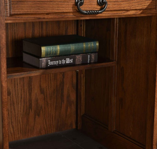 42" Student Roll Top Desk w/ USB Power Outlet BW