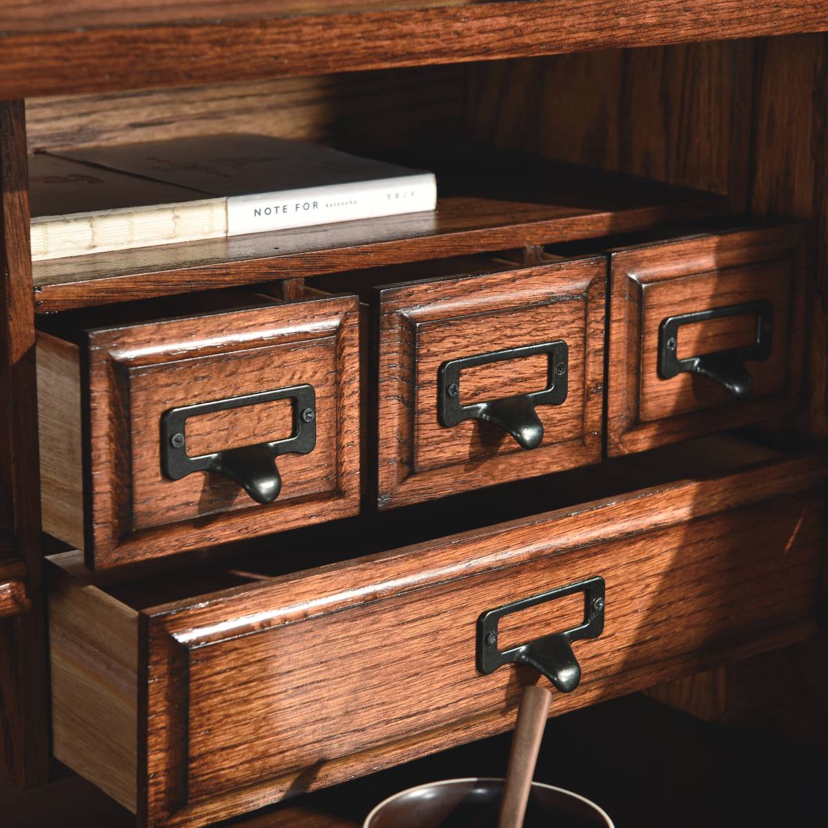 54" Roll Top Desk w/ USB Power Outlet BW