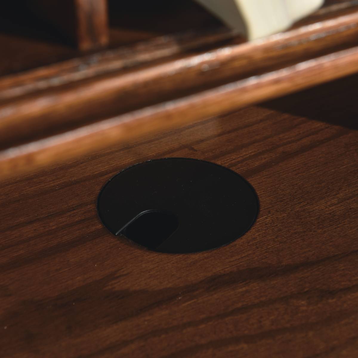 54" Roll Top Desk w/ USB Power Outlet BW