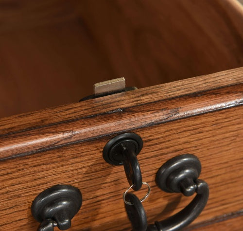 54" Deluxe Roll Top Desk w/ USB Power Outlet BW