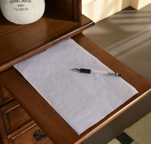 54" Deluxe Roll Top Desk w/ USB Power Outlet BW