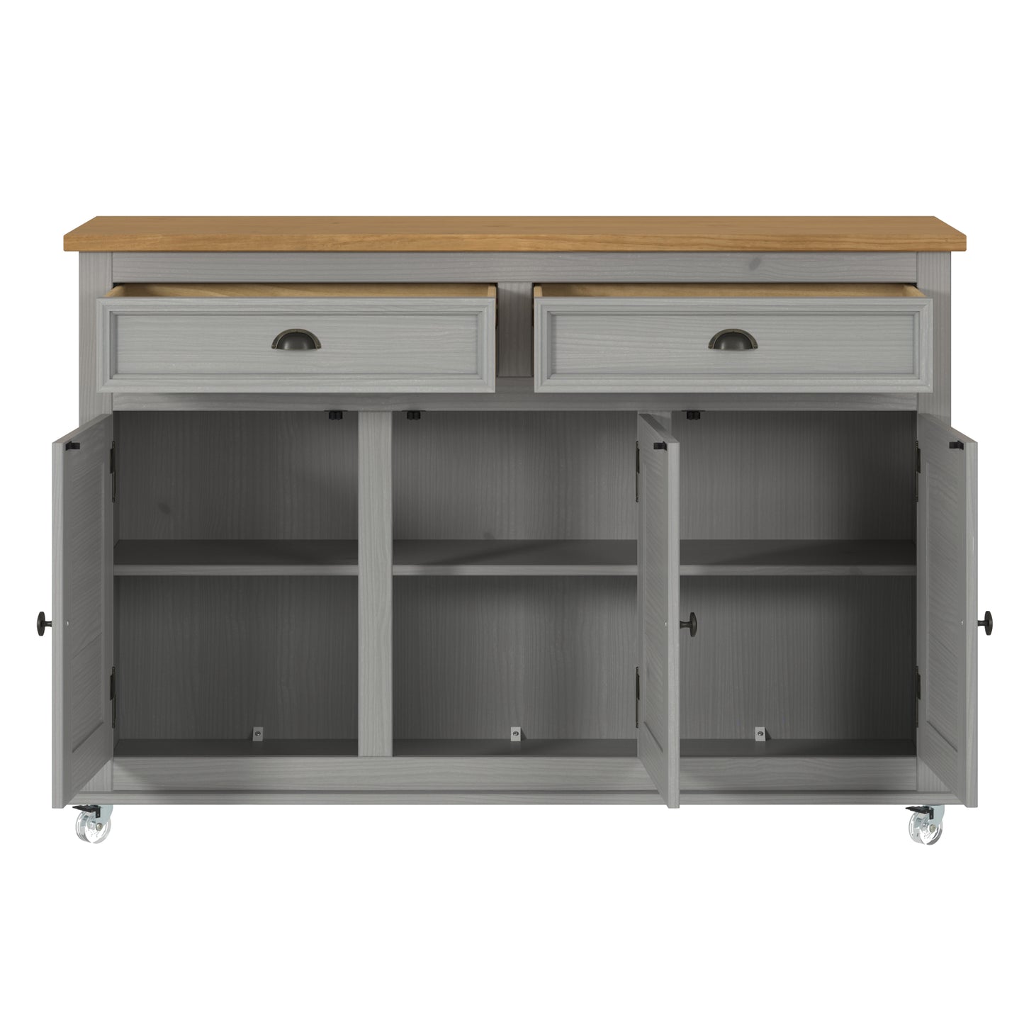 Sideboard / Kitchen Island Easy Assembly Corona Gray | Furniture Dash