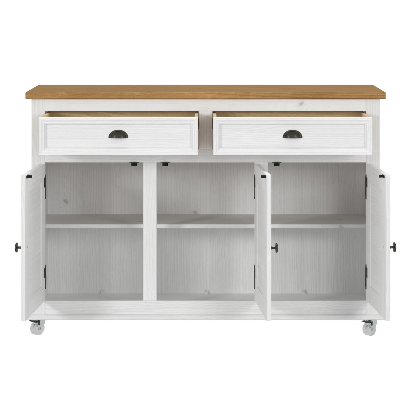 Sideboard / Kitchen Island Easy Assembly Corona Snow | Furniture Dash