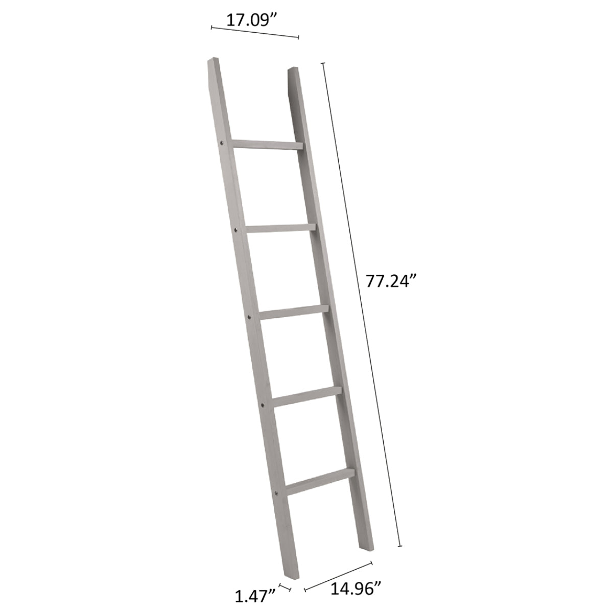 Wood Blanket Ladder Corona Gray | Furniture Dash