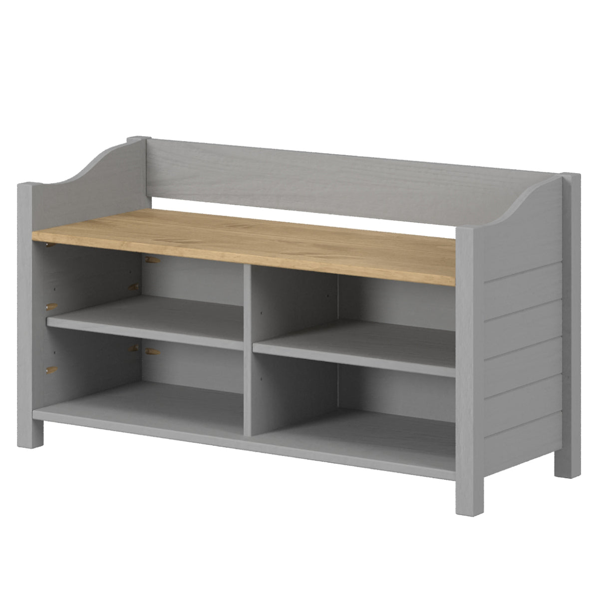 Shoe Rack and Bench Corona Gray | Furniture Dash