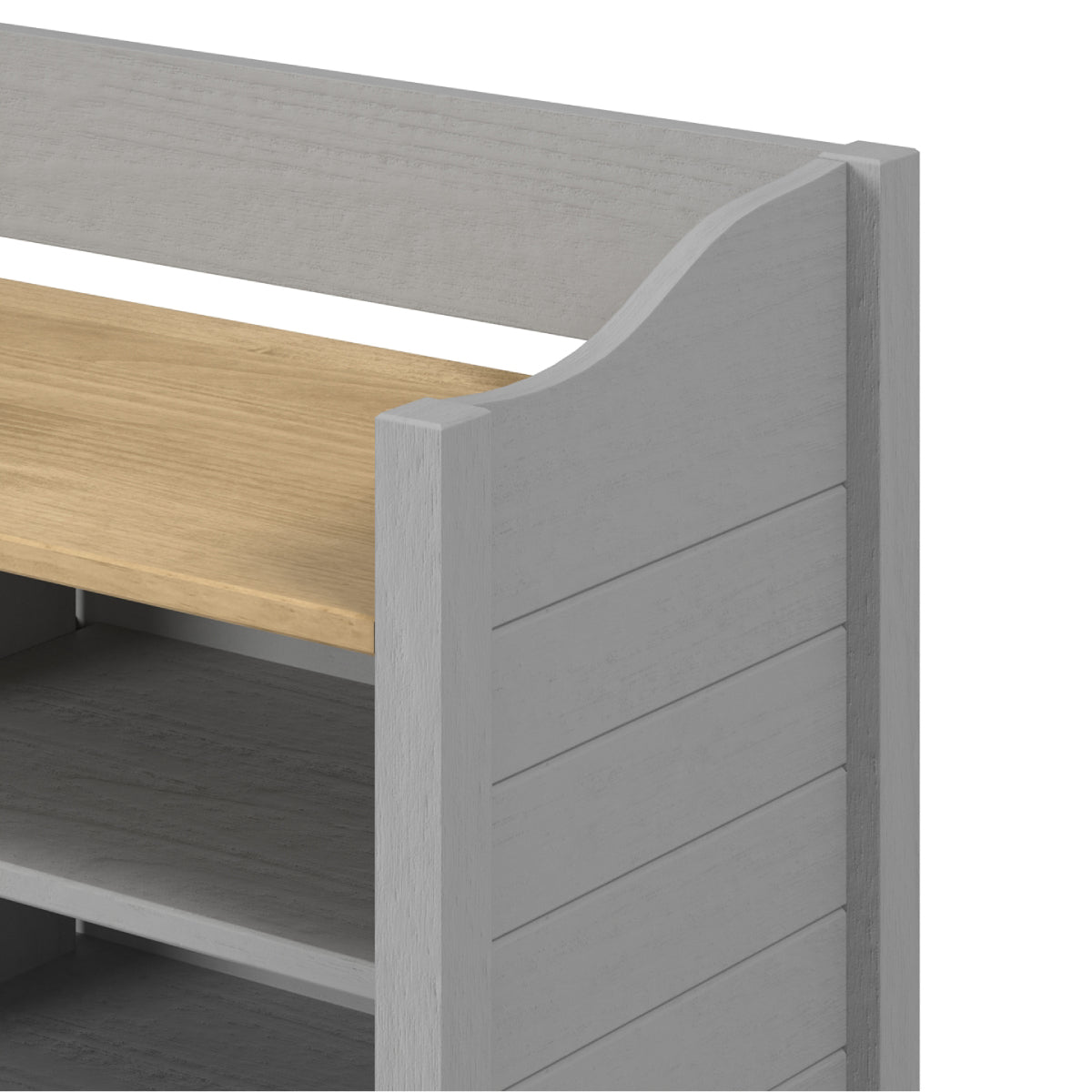 Shoe Rack and Bench Corona Gray | Furniture Dash