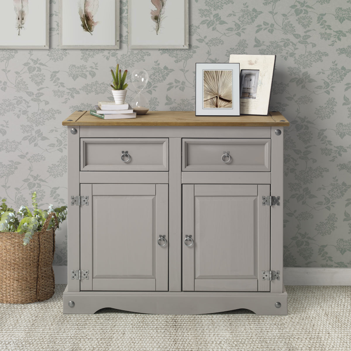 Wood Buffet Sideboard Corona Gray | Furniture Dash