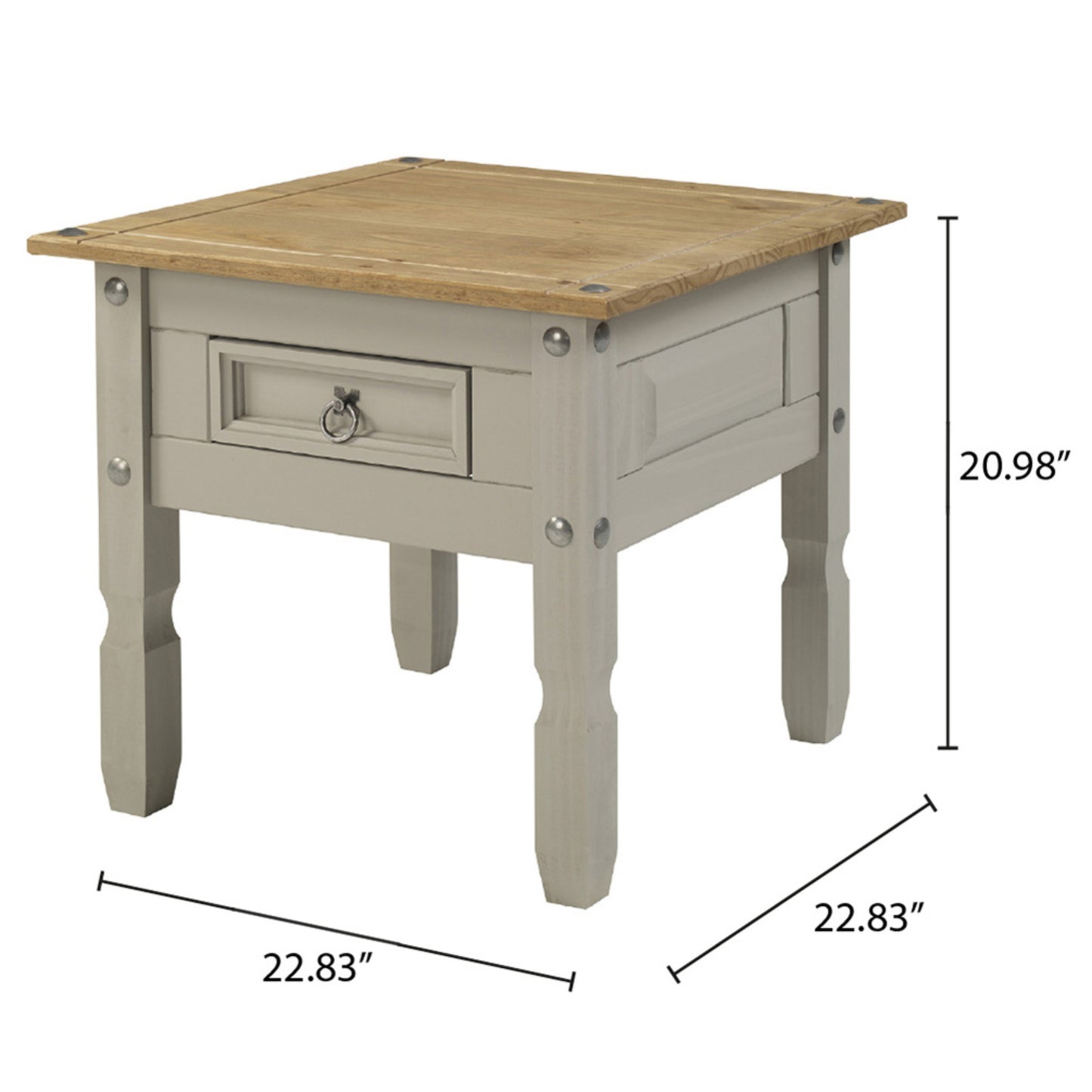 Side Table Corona Gray | Furniture Dash