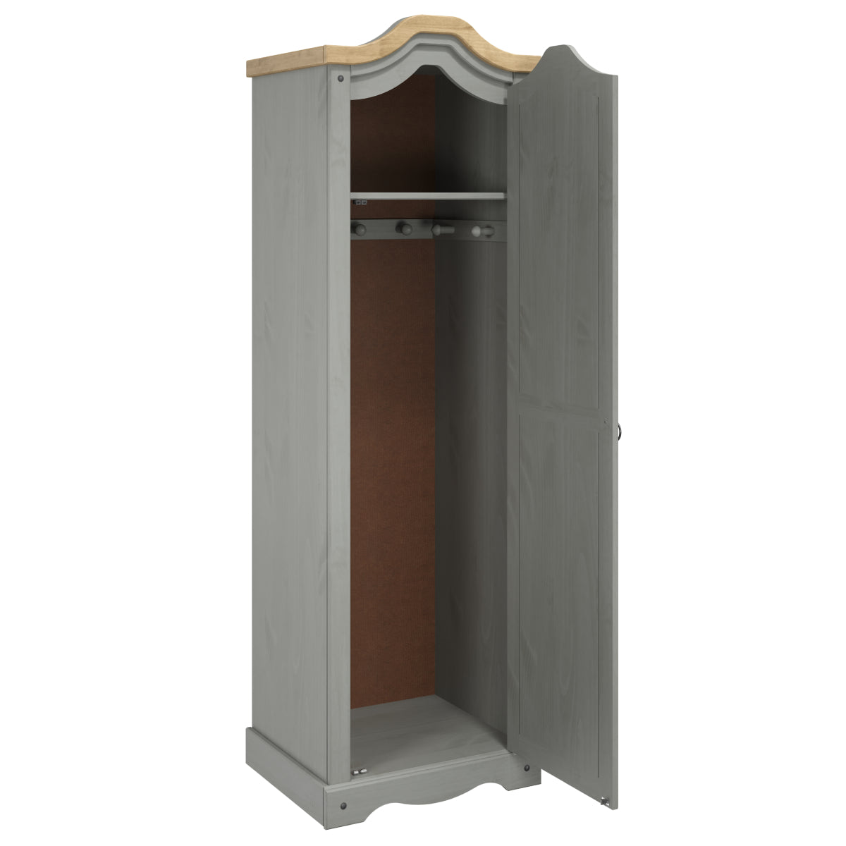 Hall Armoire Corona Gray | Furniture Dash