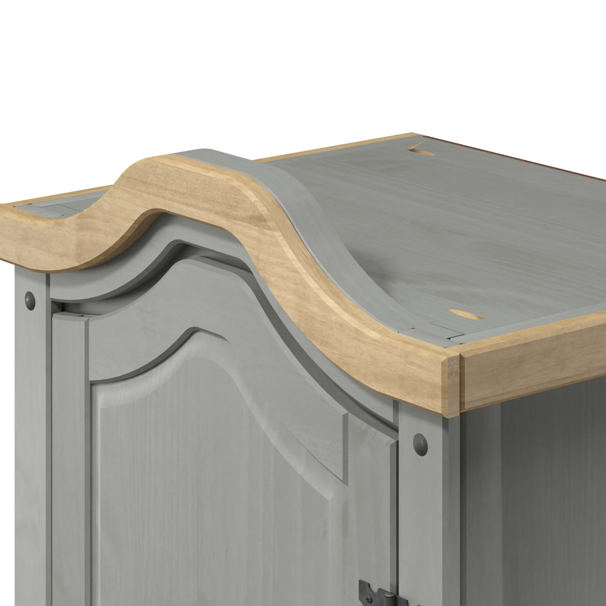 Hall Armoire Corona Gray | Furniture Dash
