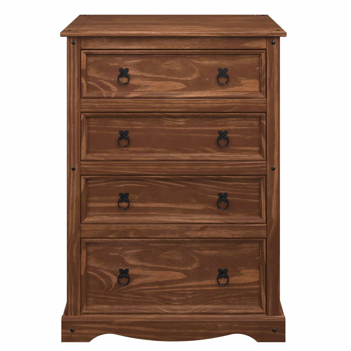 Wood Dresser 4 Drawers Chest Woodland | Furniture Dash
