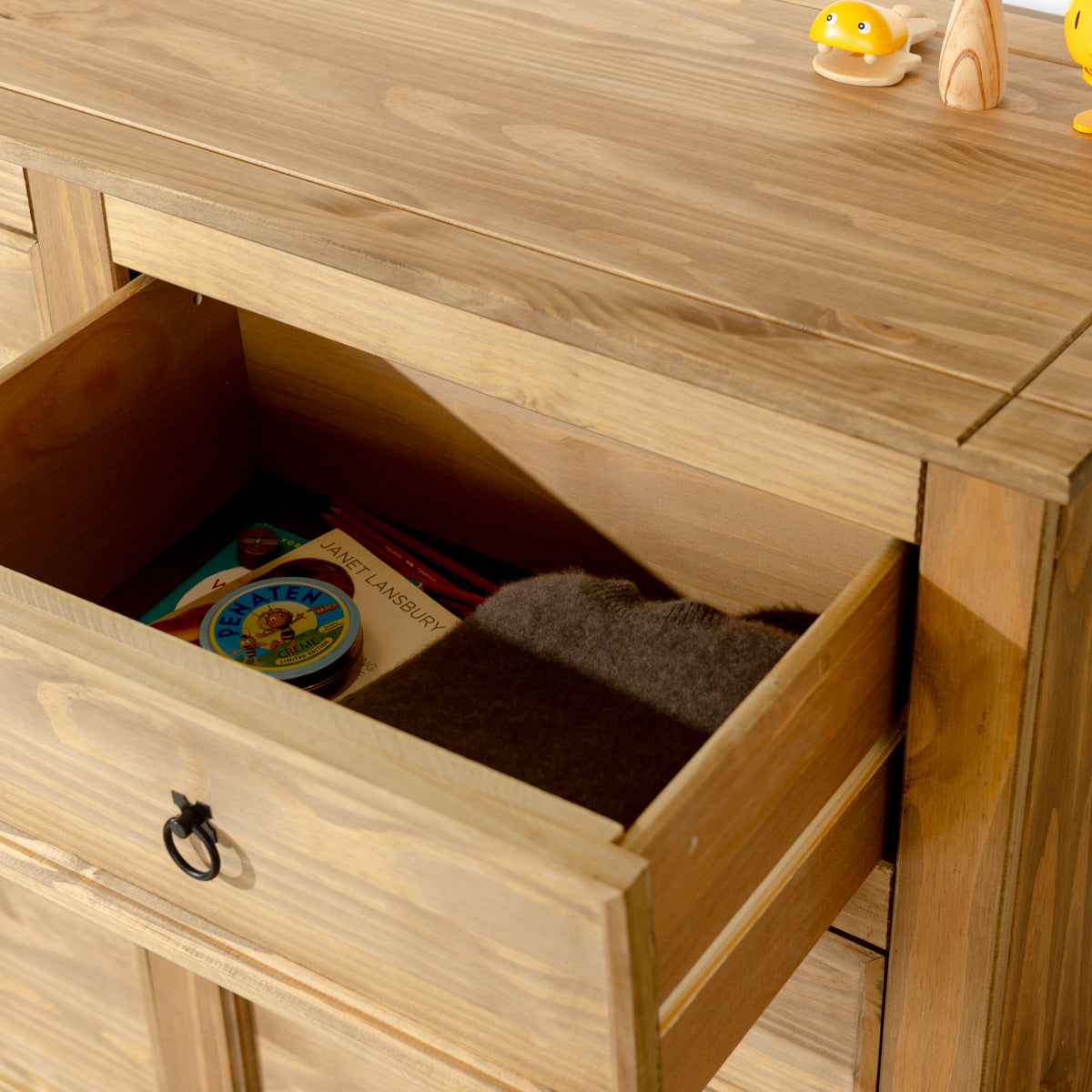 Wood Dresser 3+3 Drawers Chest Corona | Furniture Dash