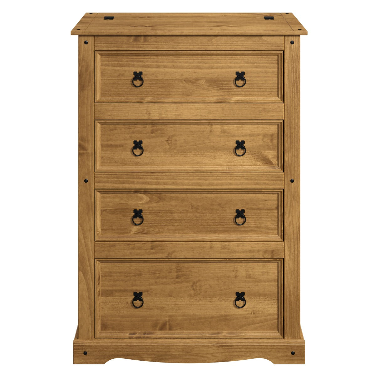 3 Drawer Wood Chest With Upper Storage Compartment Corona | Furniture Dash