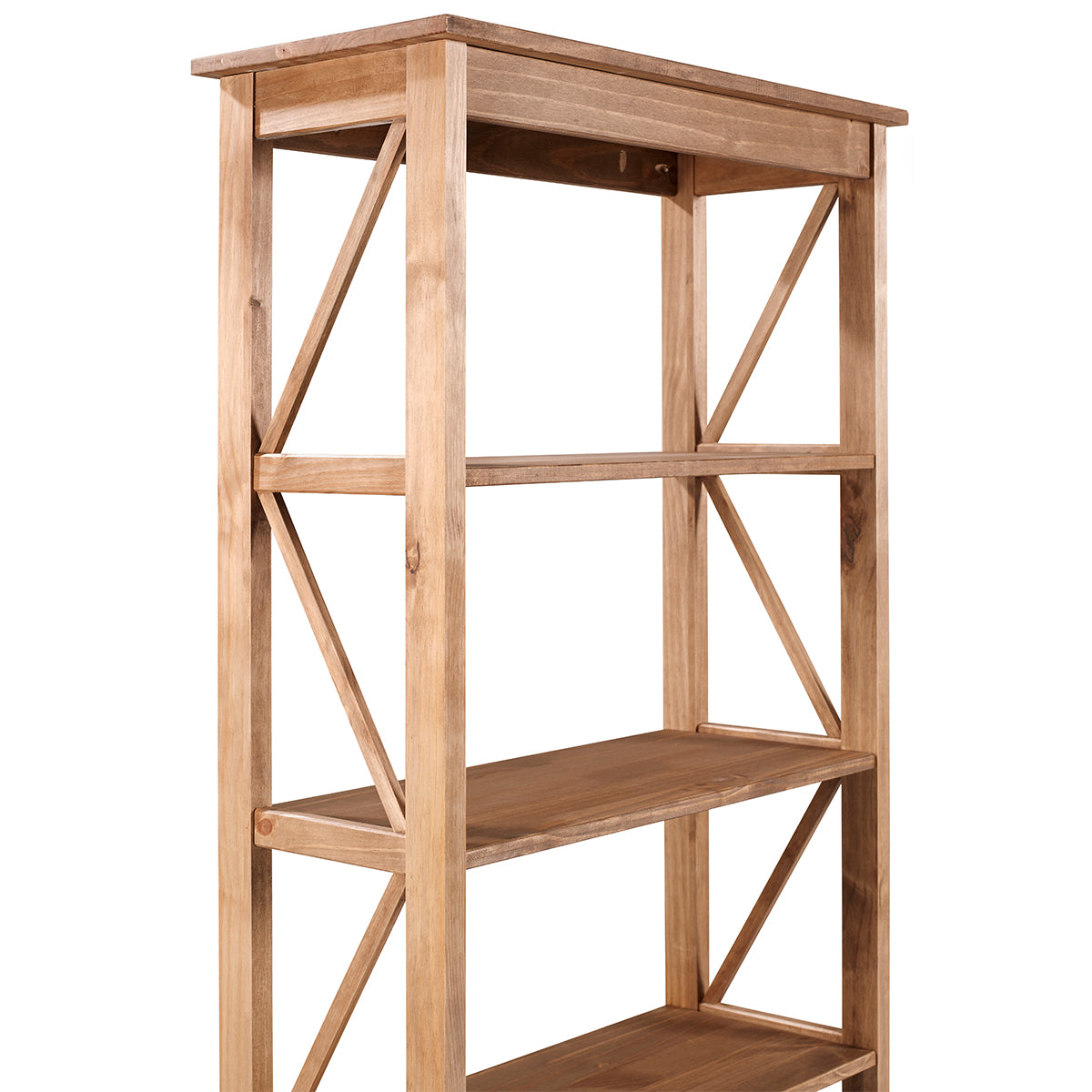 Wood Shelf Unit 5 Tier Corona | Furniture Dash