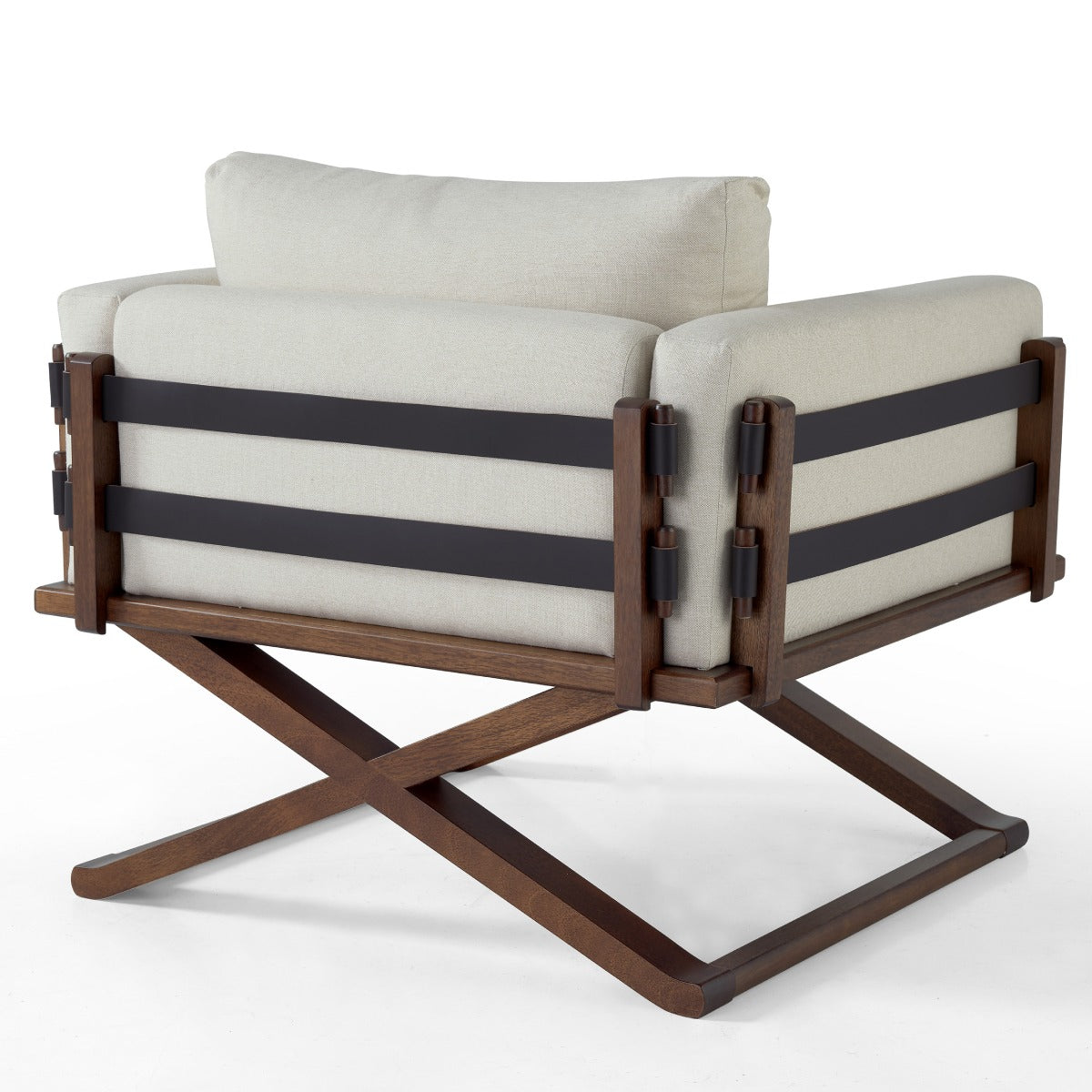 Upholstered with Solid Wood Scene Armchair | Furniture Dash