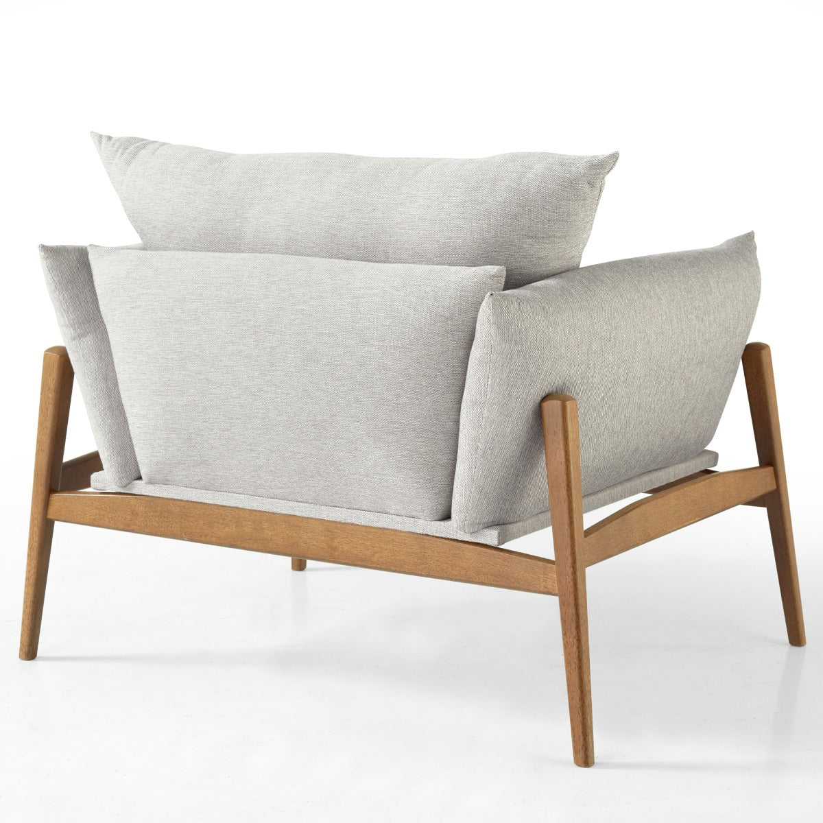 Upholstered with Solid Wood Embrace Armchair | Furniture Dash