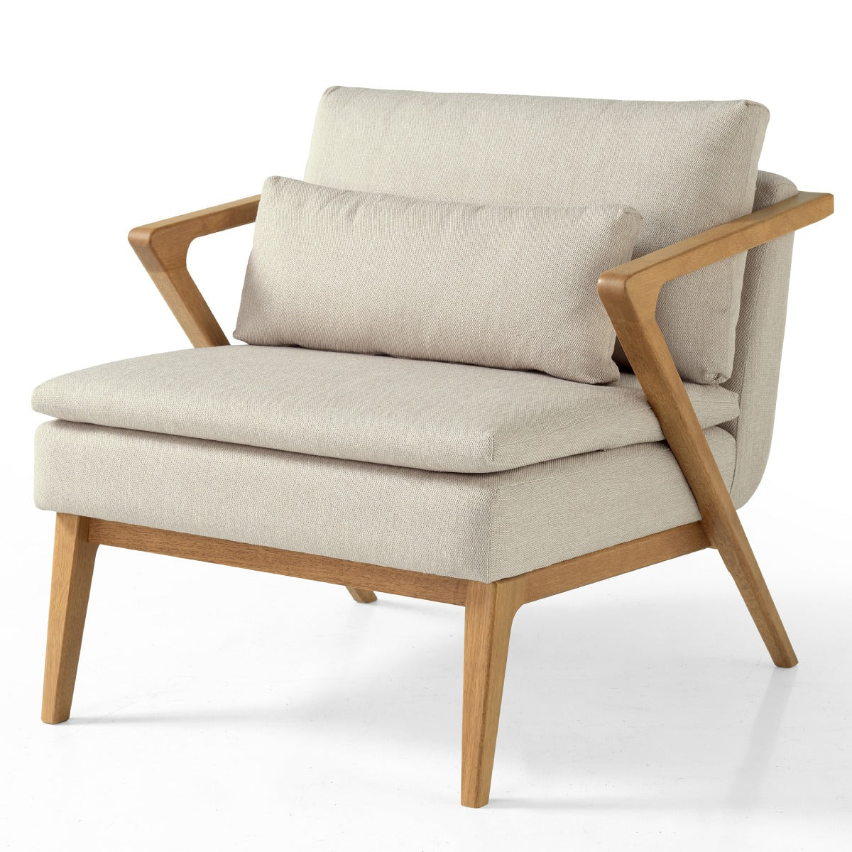Upholstered with Solid Wood Zest Armchair | Furniture Dash