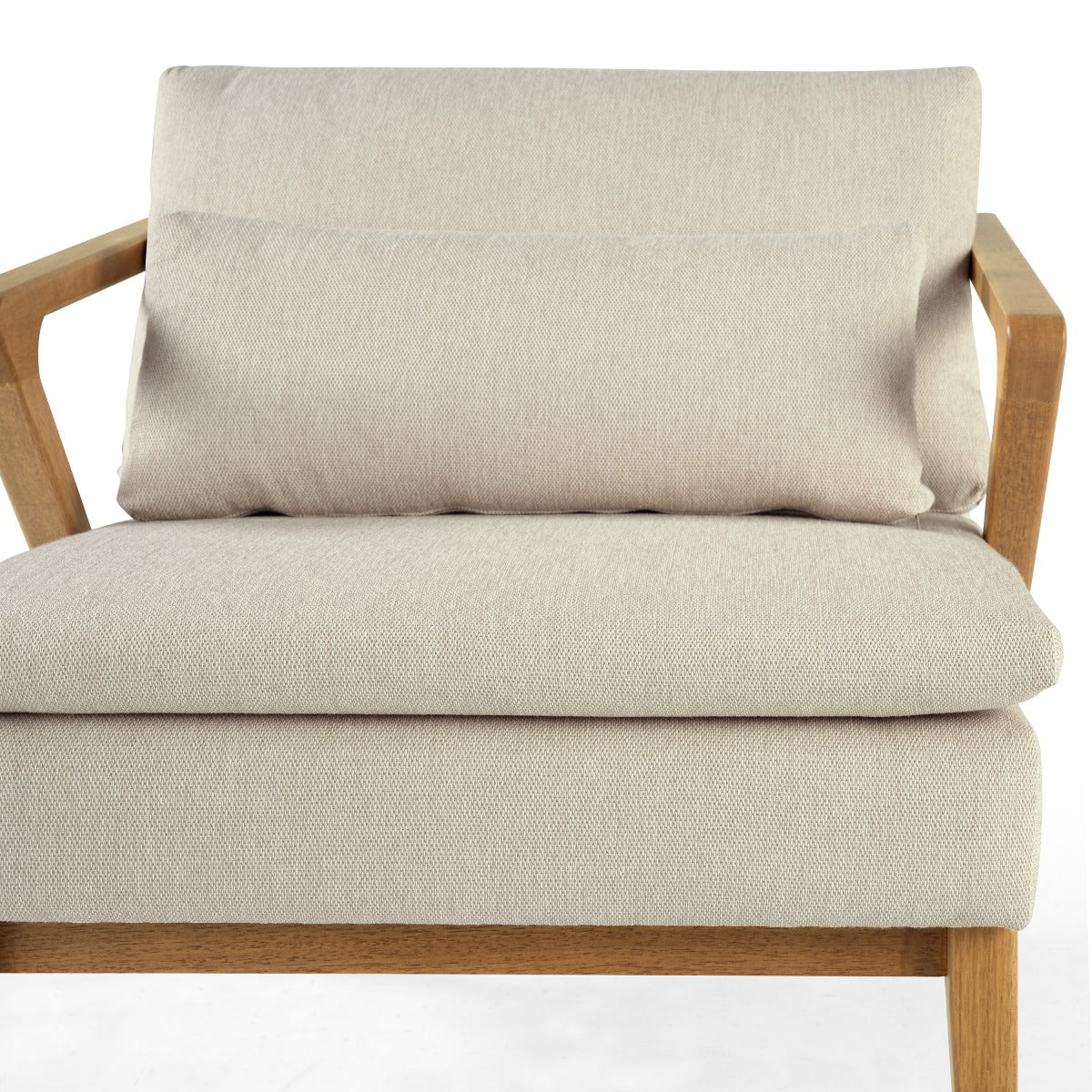 Upholstered with Solid Wood Zest Armchair | Furniture Dash