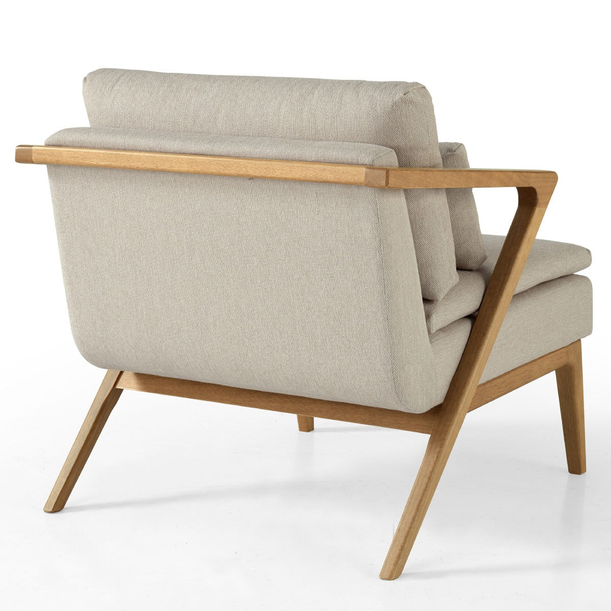 Upholstered with Solid Wood Zest Armchair | Furniture Dash