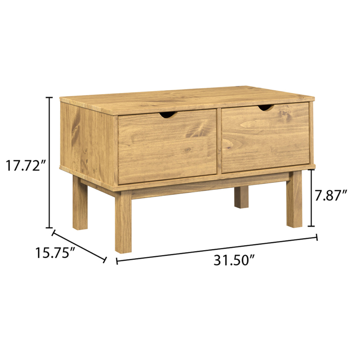 Wood TV Entertainment Stand Norden | Furniture Dash