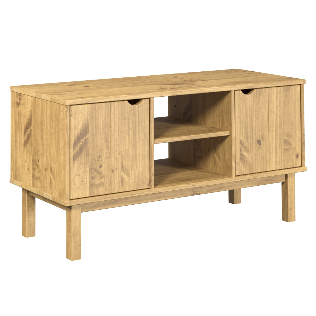 Wood TV Entertainment Stand Norden | Furniture Dash