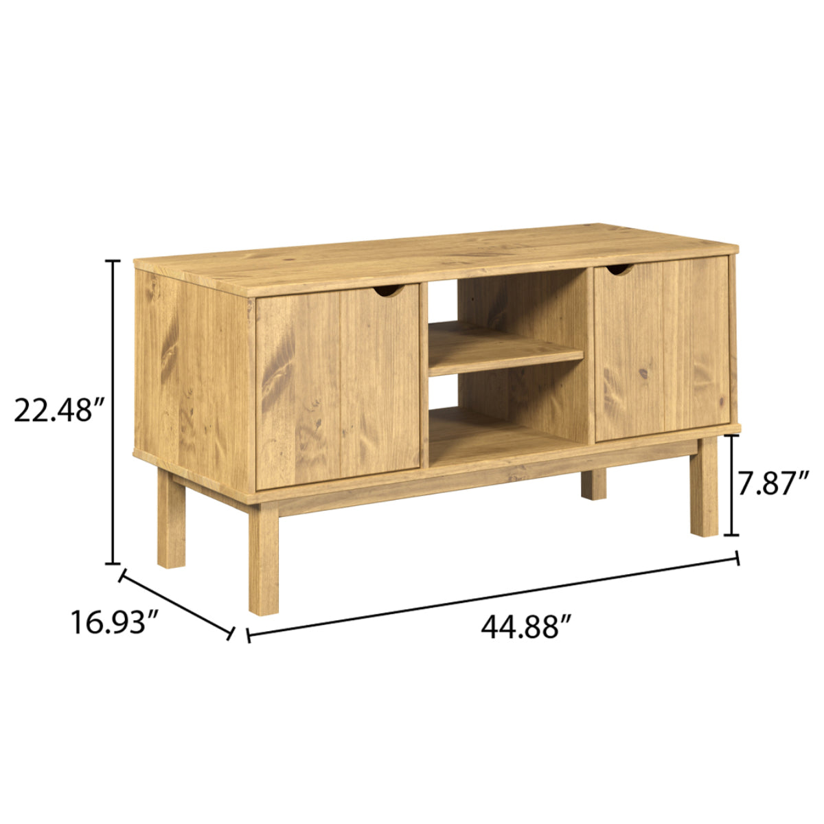 Wood TV Entertainment Stand Norden | Furniture Dash