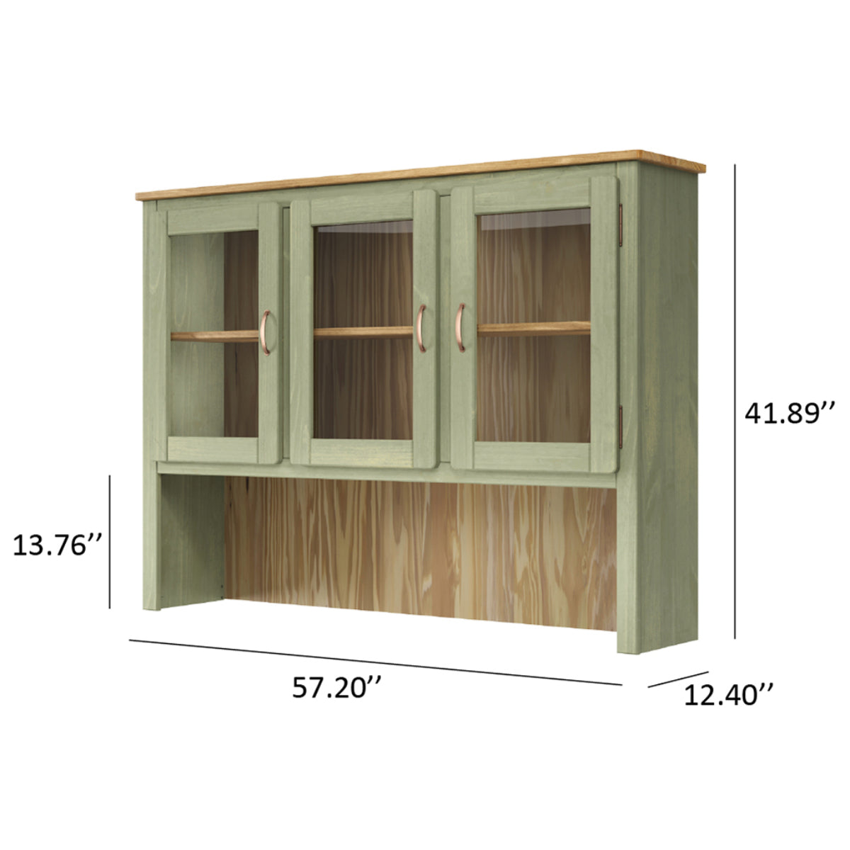 Wood Dining Hutch Green | Furniture Dash