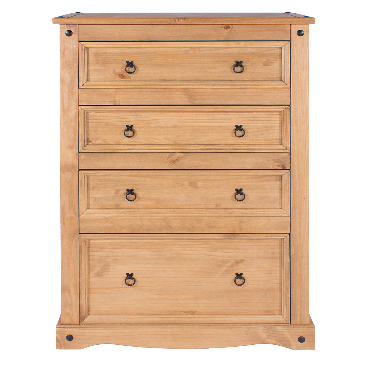 Wood Dresser 4 Drawers Chest Corona | Furniture Dash
