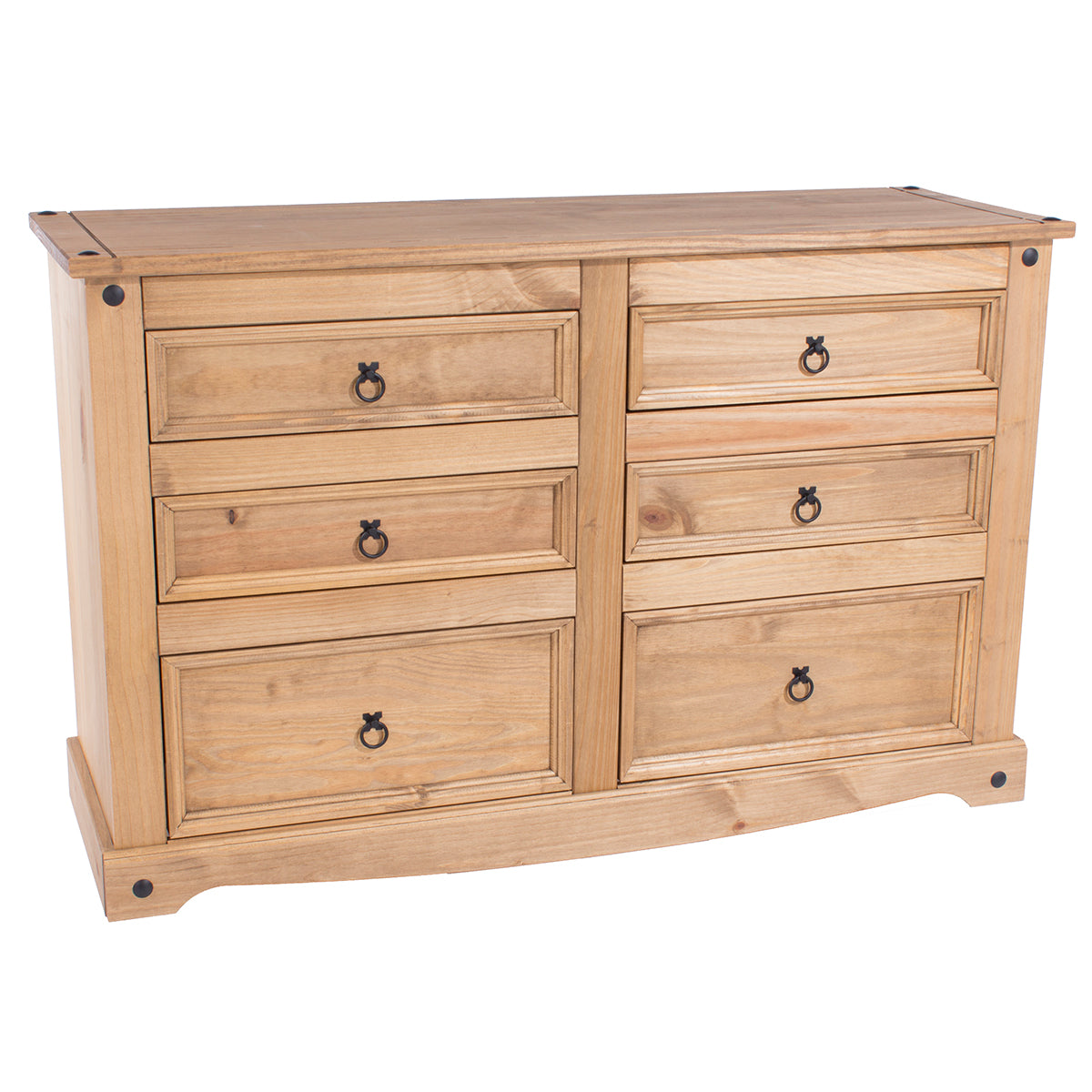 Wood Dresser 3+3 Drawers Chest Corona | Furniture Dash