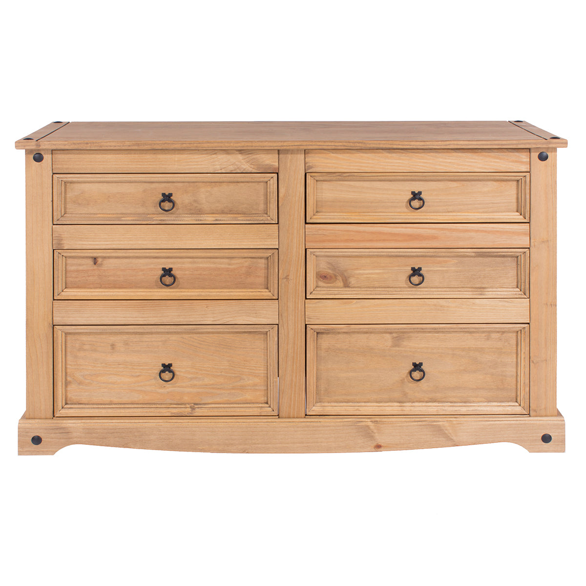 Wood Dresser 3+3 Drawers Chest Corona | Furniture Dash