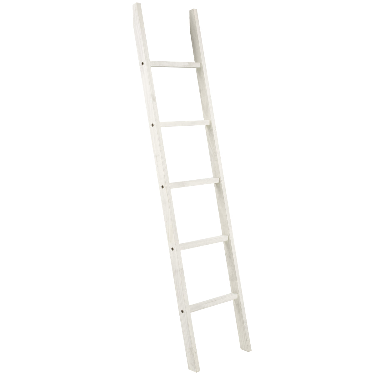 Wood Blanket Ladder White Distressed | Furniture Dash