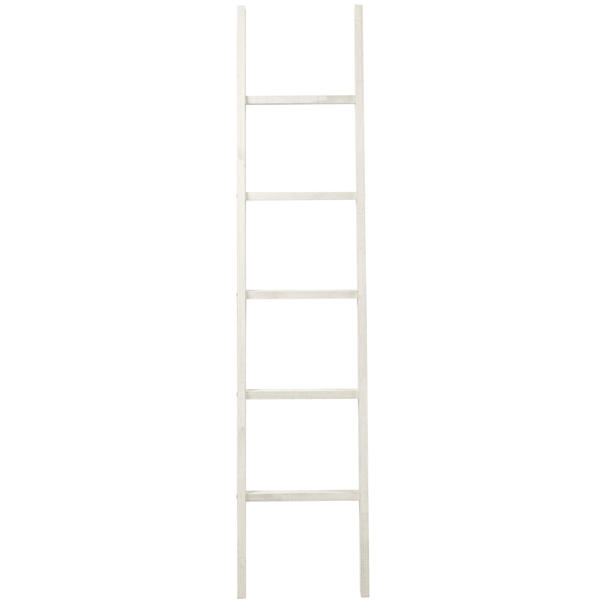 Wood Blanket Ladder White Distressed | Furniture Dash