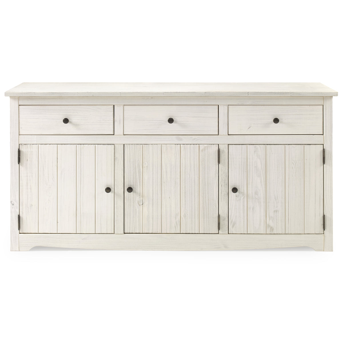 Wood Buffet Sideboard White Distressed | Furniture Dash