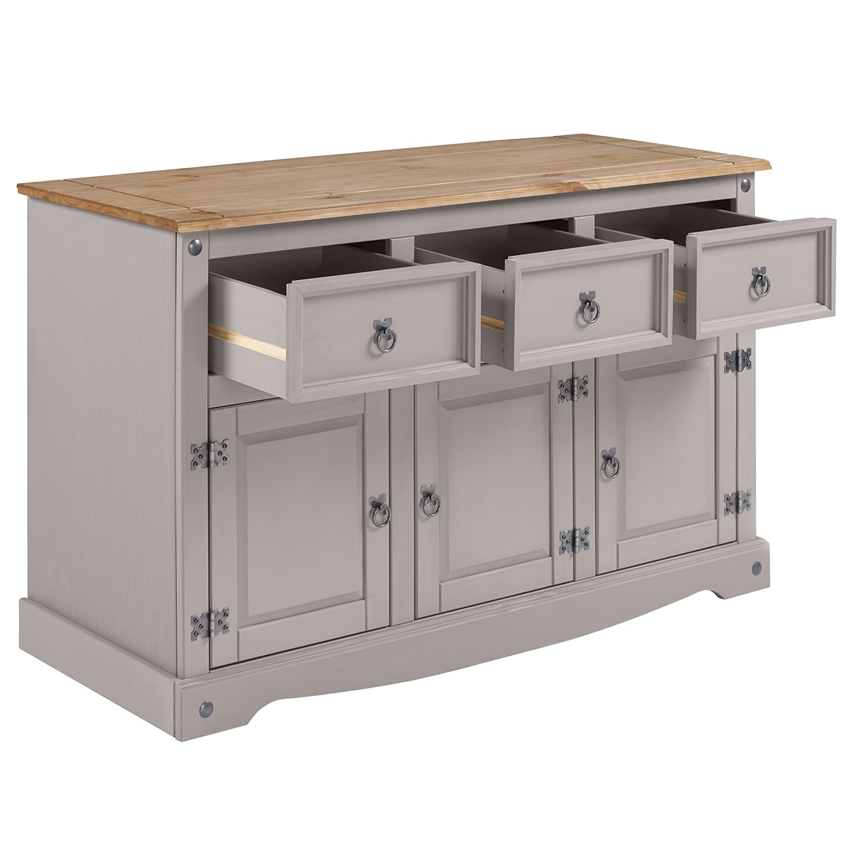 Wood Buffet Sideboard Corona Gray | Furniture Dash