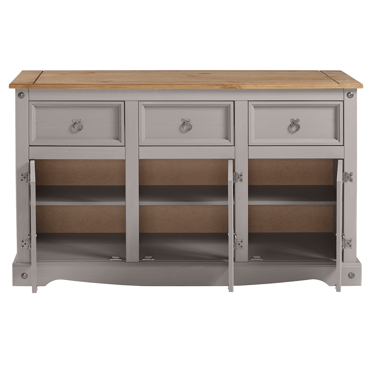 Wood Buffet Sideboard Corona Gray | Furniture Dash