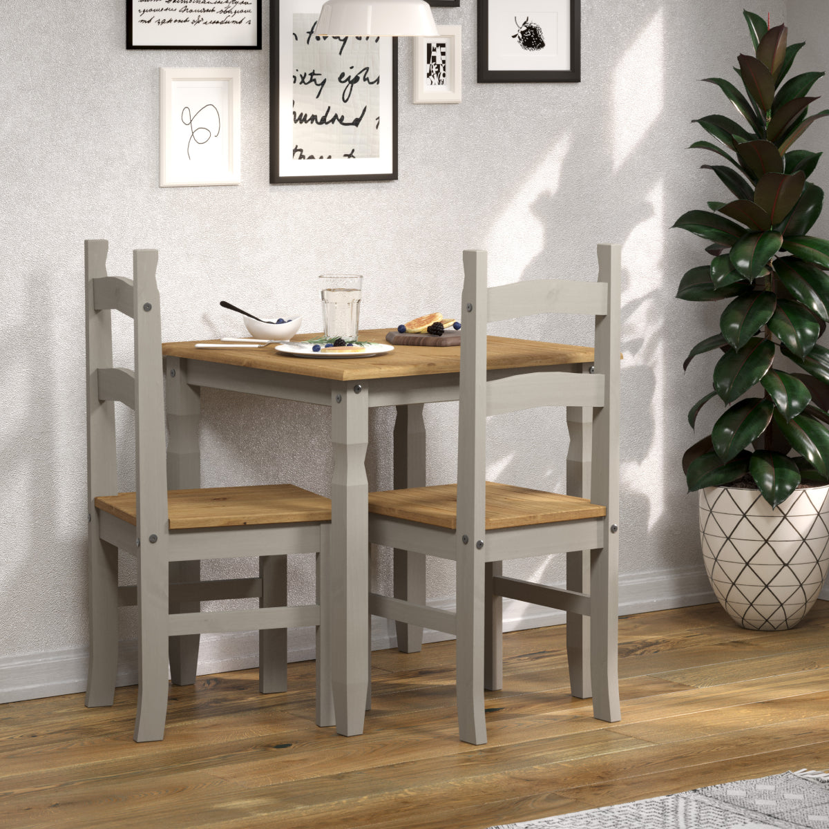 Wood Dining Table Corona Gray | Furniture Dash
