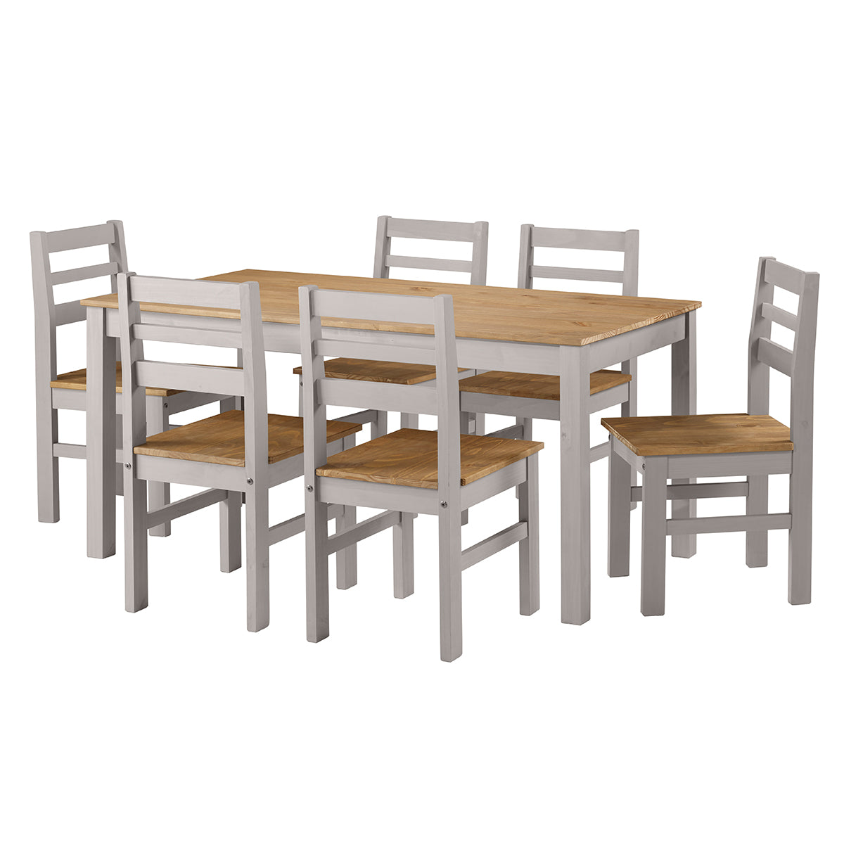 Wood Dining Table Corona Gray | Furniture Dash