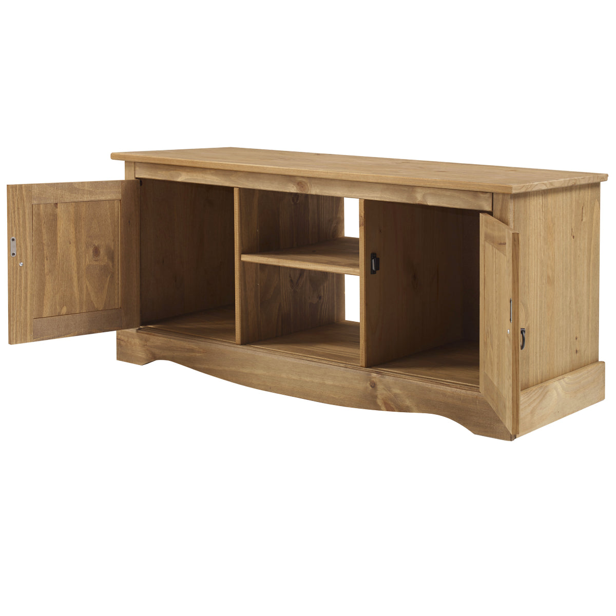 Wood TV Entertainment Stand Corona | Furniture Dash
