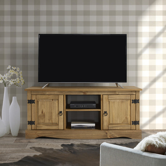 Wood TV Entertainment Stand Corona | Furniture Dash