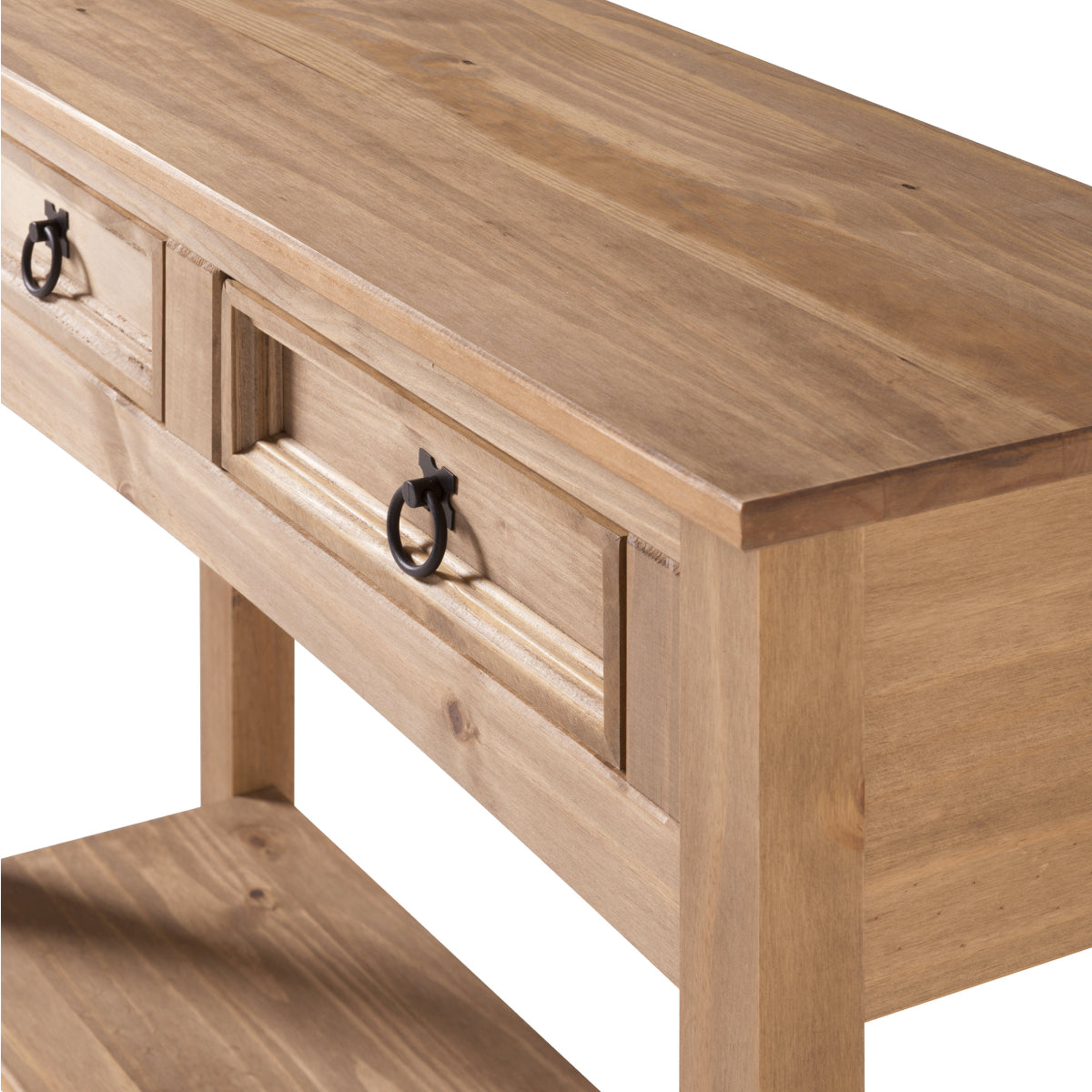 Wood Hall Table Console 2 Drawers Corona | Furniture Dash