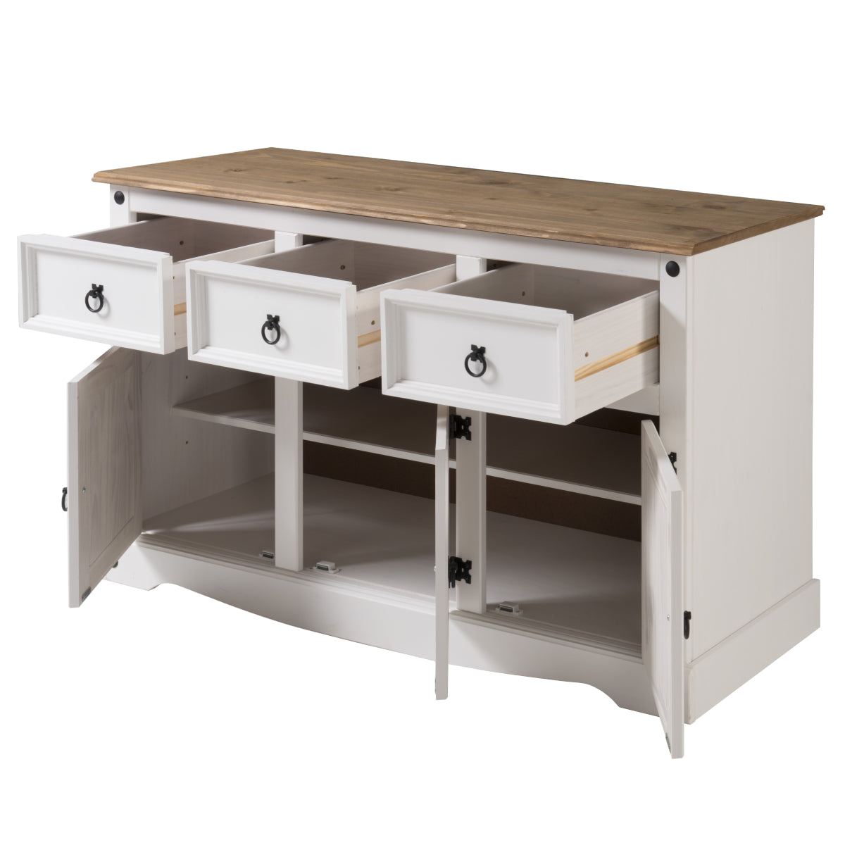 Wood Buffet Sideboard Corona Snow | Furniture Dash