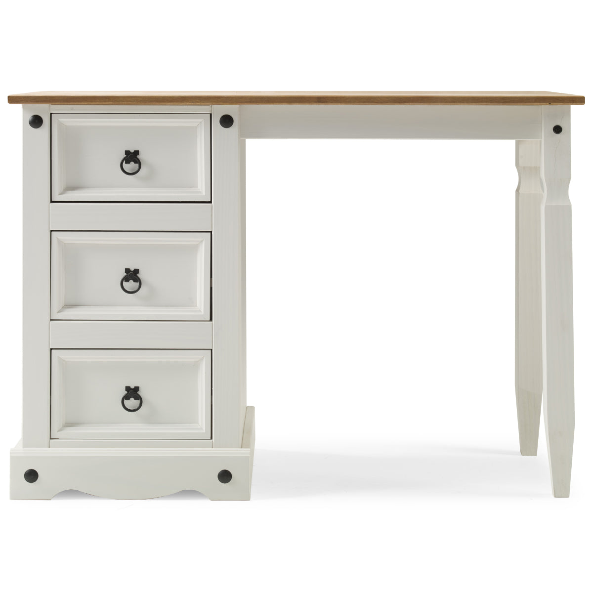 Wood Dressing Table Vanity Makeup Corona Snow | Furniture Dash