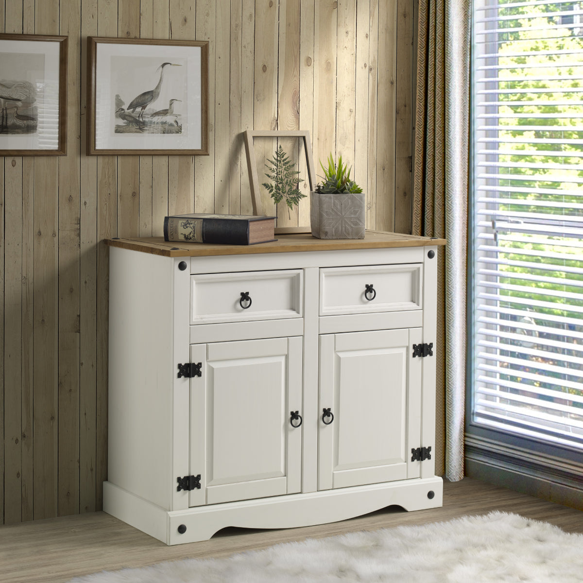 Wood Buffet Sideboard Corona Snow | Furniture Dash