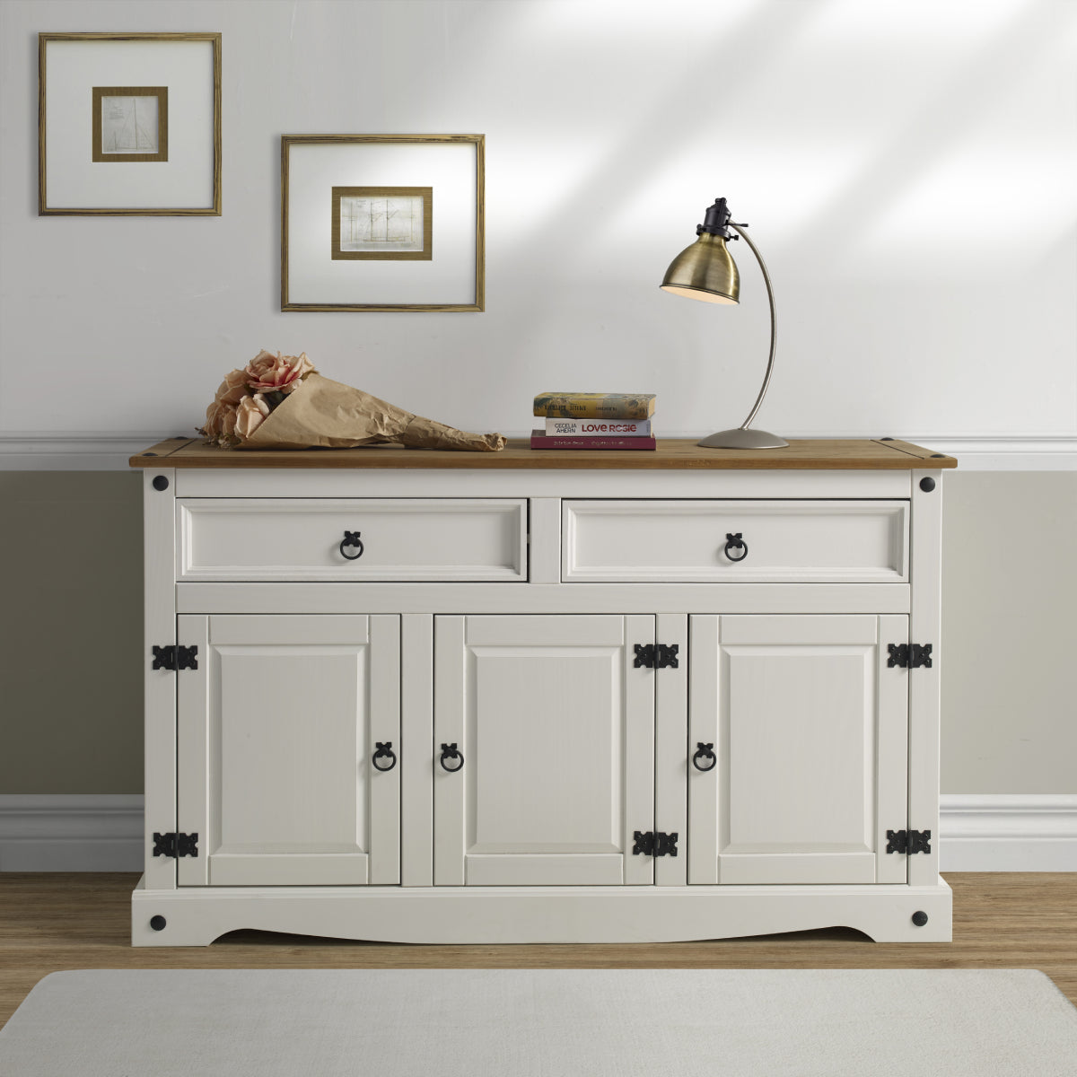 Wood Buffet Sideboard Corona Snow | Furniture Dash