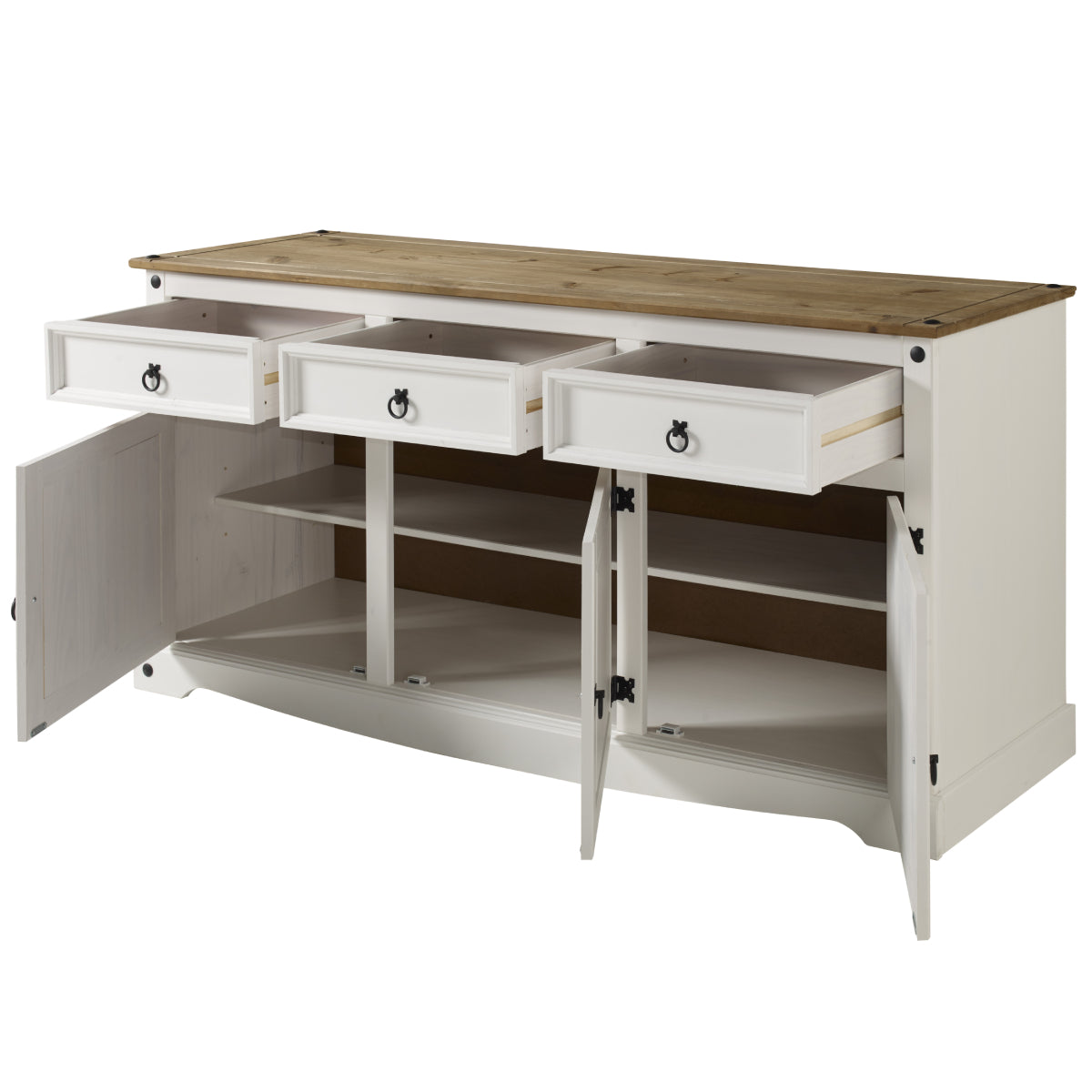 Wood Buffet Sideboard Corona Snow | Furniture Dash