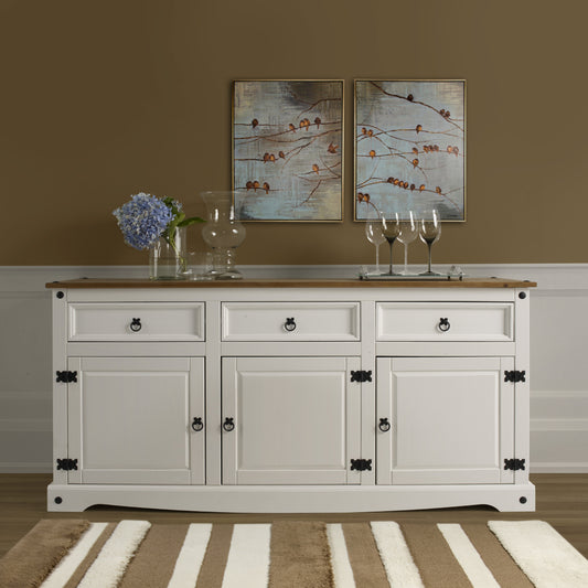 Wood Buffet Sideboard Corona Snow | Furniture Dash