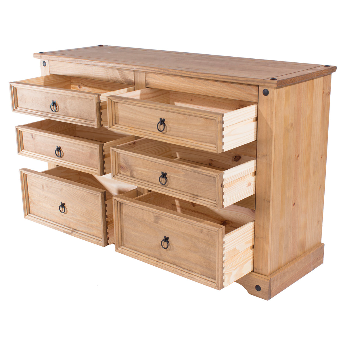 Wood Dresser 3+3 Drawers Chest Corona | Furniture Dash