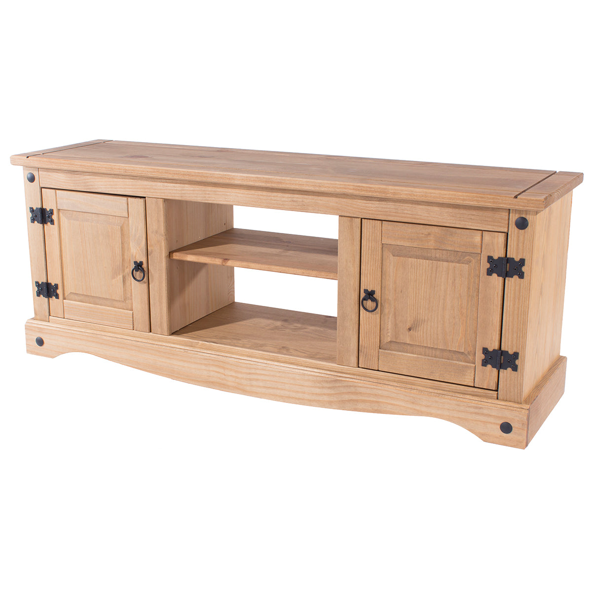 Wood TV Entertainment Stand Corona | Furniture Dash