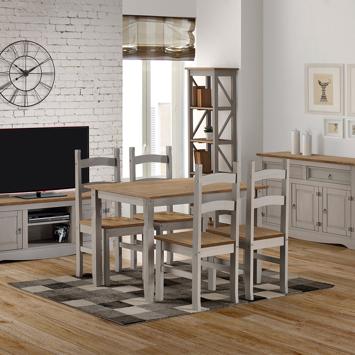 Wood Dining Table Corona Gray | Furniture Dash